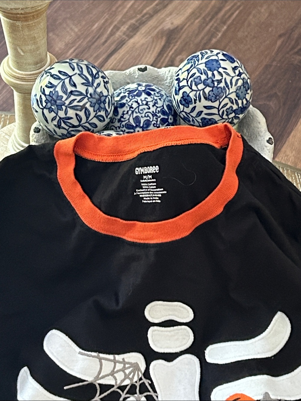 Adult Black Halloween Trick or Treat Skeleton Pajama Set - Picture 3 of 7